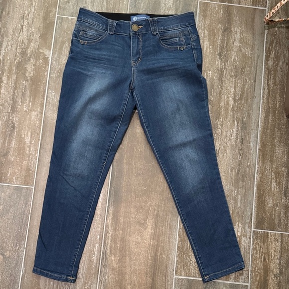 Democracy Dark Blue Ankle Jeans - Picture 1 of 10
